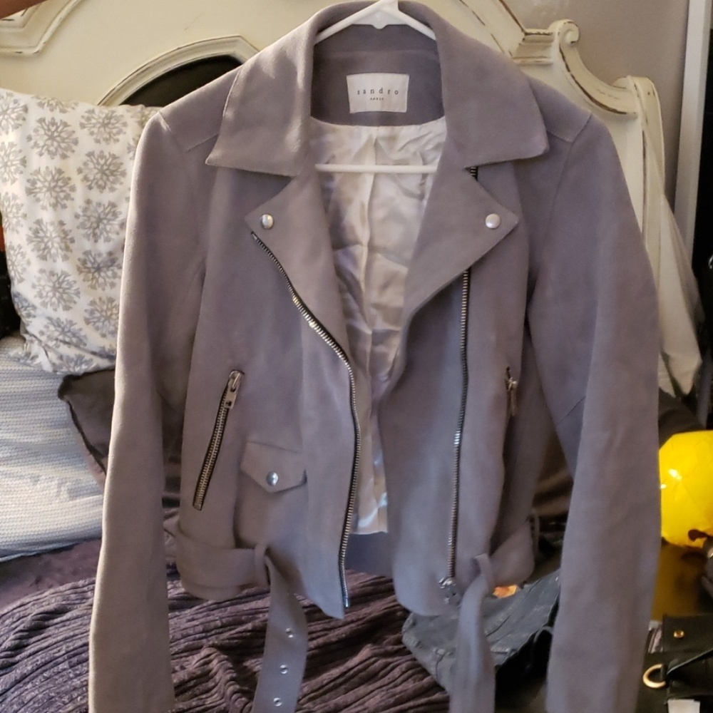Sandro leather jacket